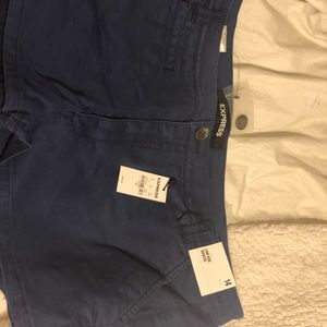 Express twill shorts shortie blue khakis 14 NWT